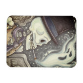 ROKEN SKELETON, CEMETERY MAGNET-rechthoek Magneet (Horizontaal)