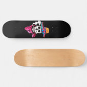 Roken Skeleton Cowboy Persoonlijk Skateboard (Horizontaal)