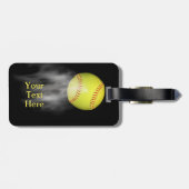 Roken Softball-Bagagelabel Bagagelabel (Achterkant horizontaal)