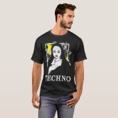 Roken Techno Nun Religion Electronic Bass Music T-shirt (Voorkant volledig)
