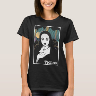 Roken Techno Nun Religion Retro Bass Music T-shirt