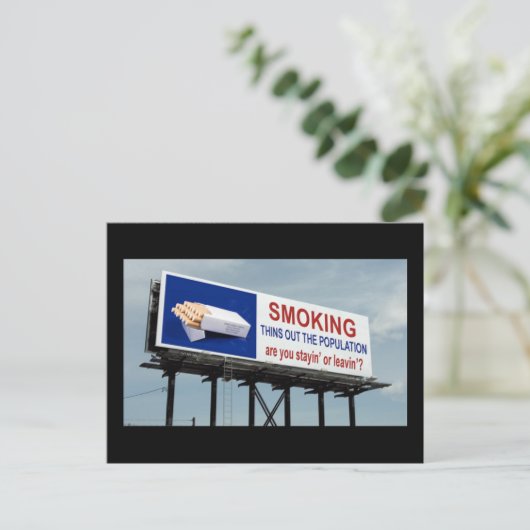 Roken tegen roken - briefkaart (Staand voorkant)