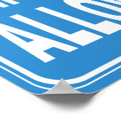 Roken toegestaan afdrukken poster (Hoek)