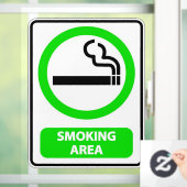 Roken toegestaan bedrijf raamsticker (Huis)