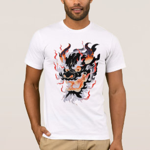 Roken Traditioneel Oni Masker T-shirt