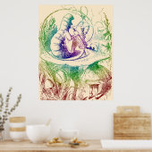Roken van Caterstone Alice in Wonderland Poster (Keuken)
