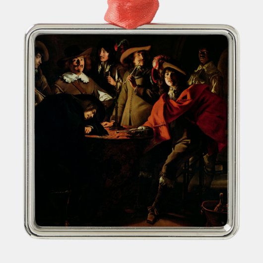 Roken van de bewakers, 1643 metalen ornament (Voorkant)