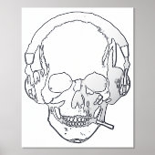 Roken van de huid folie afdrukken (Voorkant)