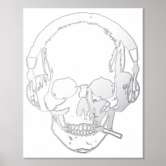 Roken van de huid folie afdrukken (Voorkant)