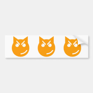 Roken van Emoji Cat Bumpersticker