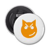 Roken van Emoji Cat Button Flesopener (Voorkant)