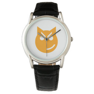 Roken van Emoji Cat Horloge
