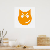 Roken van Emoji Cat Poster (Keuken)