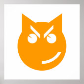 Roken van Emoji Cat Poster (Voorkant)