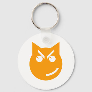 Roken van Emoji Cat Sleutelhanger