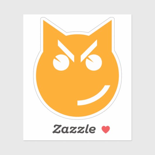 Roken van Emoji Cat Sticker (Vel)