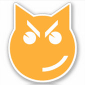 Roken van Emoji Cat Sticker (Voorkant)