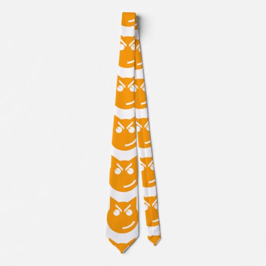 Roken van Emoji Cat Stropdas (Voorkant)