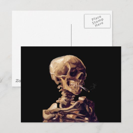 Roken van het skelet van Van Gogh Briefkaart (Voorkant / Achterkant)