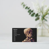 Roken van het skelet van Van Gogh Visitekaartje (Staand voorkant)