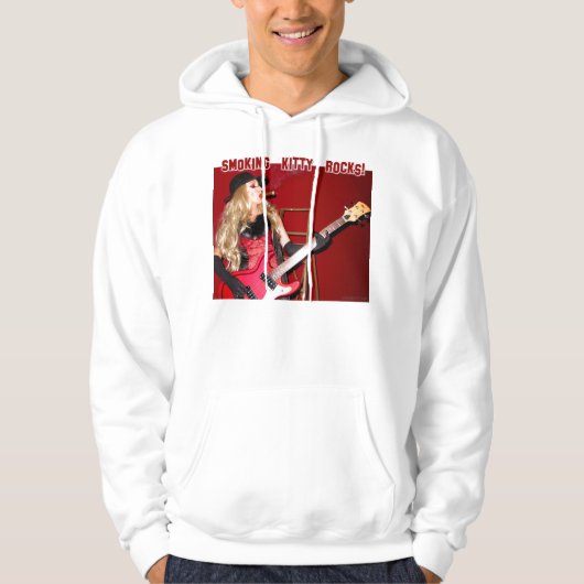 Roken van Kat Rocks! Hoodie (Voorkant)