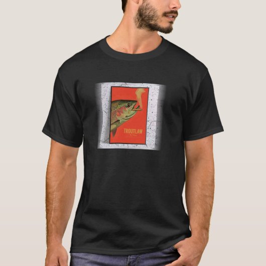 Roken van Regenboogforel, Fly Fishing T-shirt (Voorkant)