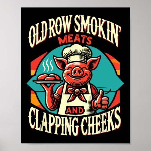 Roken van varkensvlees en klappende wangen poster (Voorkant)