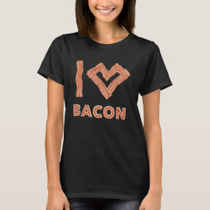 Roken van Vlees Ik Hou van Bacon Gegrilde Varkensv T-shirt