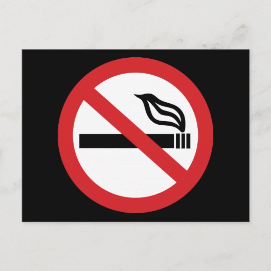 Roken Verboden Briefkaart (Voorkant)