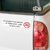Roken verboden bumpersticker (Op Truck)