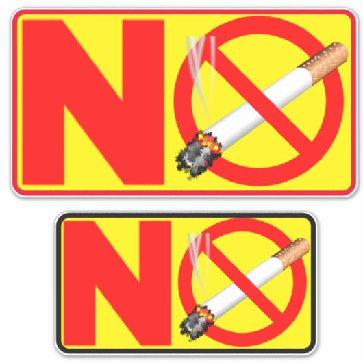 Roken Verboden Niet Roken Sticker (Voorkant)