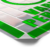 Roken verboden, verdamping toegestaan Poster (Hoek)