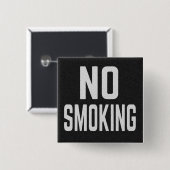 Roken Verboden Vierkante Button 5,1 Cm (Voorkant /achterkant)