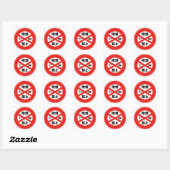 Roken verboden vierkante sticker (Vel)