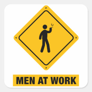 Roken Vierkante Sticker