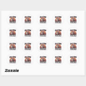Roken Vlees en klappende wangen Grappig BBQ Ronde Sticker (Vel)