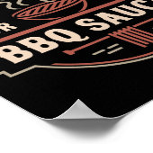 Roken Vlees Vader Citaat Voor Funny Bbq Grill Vlee Poster (Hoek)