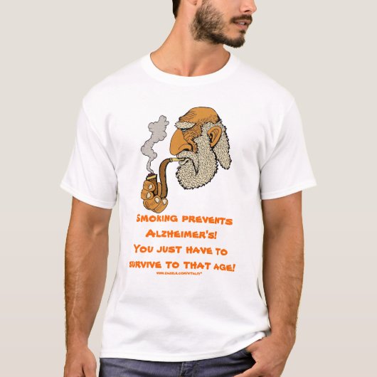 Roken voorkomt het grappige T-shirtsontwerp van Al T-shirt (Voorkant)