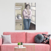 Roken vrouwen 1996 canvas afdruk (Insitu (Woonkamer))