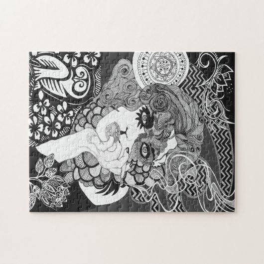 Roken Vrouwen Puzzle Legpuzzel (Horizontaal)