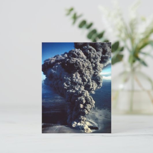Roken vulcano briefkaart (Staand voorkant)