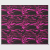 Roken, warm roze zwart, abstract ontwerp cadeaupapier (Vlak)