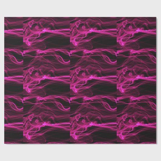 Roken, warm roze zwart, abstract ontwerp cadeaupapier (Vlak)