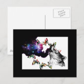 Roken Wolf vlinderbloemflora Briefkaart (Voorkant / Achterkant)