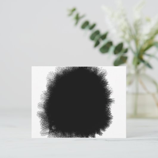 roken zwart briefkaart (Staand voorkant)