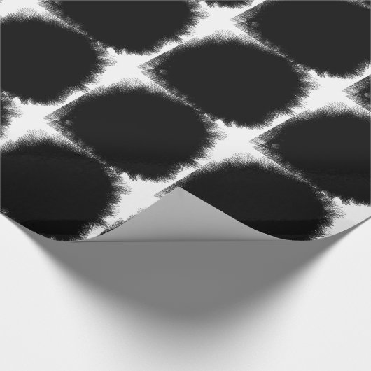 roken zwart cadeaupapier (Hoek)