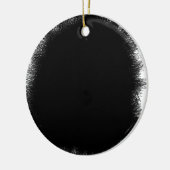 roken zwart keramisch ornament (Links)