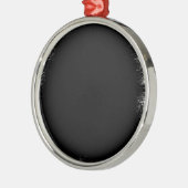 roken zwart metalen ornament (Links)