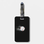 Rokend Hete Honkbal Bagagelabel (Achterkant verticaal)