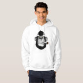 Rokende aap met sigaar Premium Hoodie (Voorkant volledig)